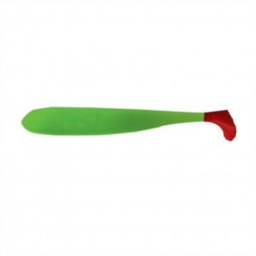 Виброхвост Helios Jumbo 4,95"/12.5 см Lime & Red 5шт. (HS-7-021)