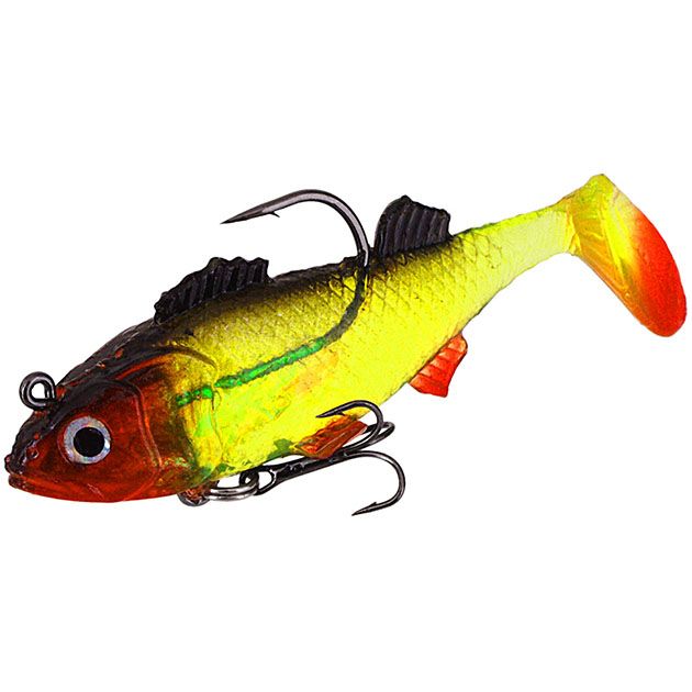 Твистер оснащённый Mikado CRYSTAL FISH WX5561 10 см./011, 38г. ( 2 шт.)