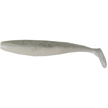 Виброхвост Helios Trofey 5.5"/14см White & Sparkles 4шт. (HS-25-002)