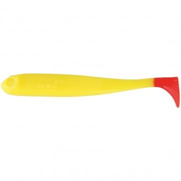Виброхвост Helios Jumbo 4,95"/12.5 см Yellow RT 5шт. (HS-7-038)