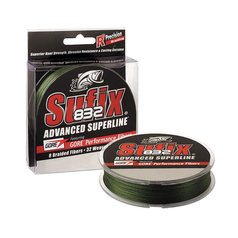 Леска плетеная SUFIX 832 Braid зеленая 120 м 0.42 мм 39 кг