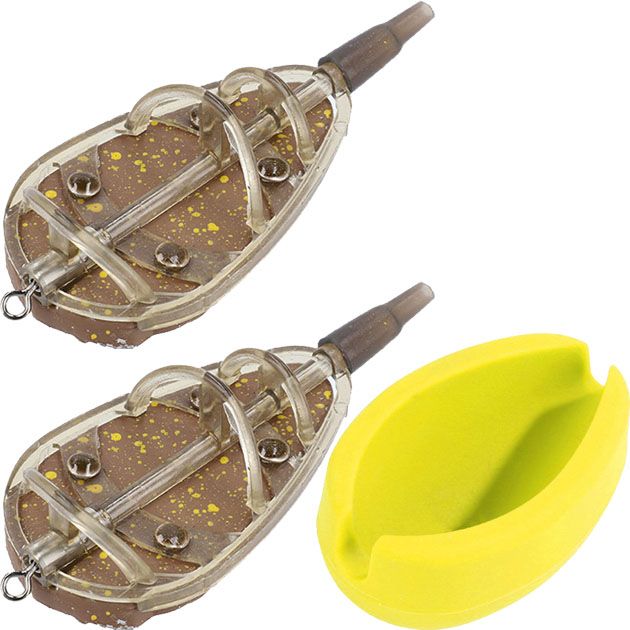 Набор методных кормушек Mikado Method Feeder XXL, 2 шт. х 90 гр. + форма