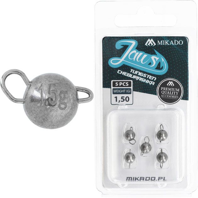 Чебурашка Mikado JAWS TUNGSTEN 1,5 гр. ( 5 шт.)