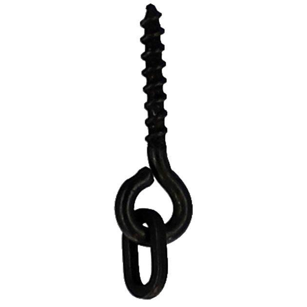Винт Mikado с овальным кольцом для крепления бойлов 13 мм BOILIE SCREW {10 шт.} металл, чёрный