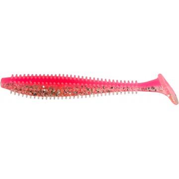 Виброхвост Helios Shaggy 3,35"/8,5 см Silver Sparkles & Pink 5шт. (HS-16-035)