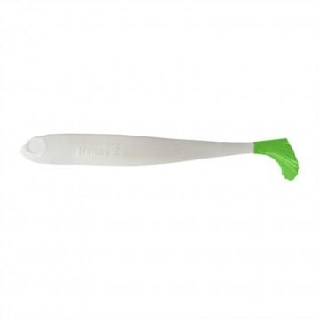 Виброхвост Helios Jumbo 4,95"/12.5 см White & Green 5шт. (HS-7-016)