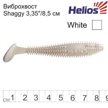 Виброхвост Helios Shaggy 3,35"/8,5 см White 5шт. (HS-16-001)