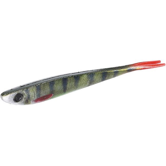 Червь силиконовый Mikado SAIRA "съедобная резина" 14 см. / 3D PERCH ( 4 шт.)