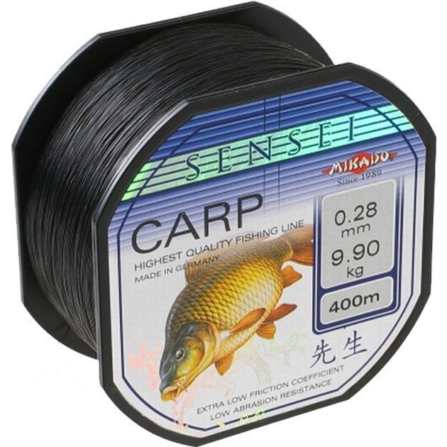 Леска мононить Mikado SENSEI CARP 0,26 (400 м) - 8.90 кг.